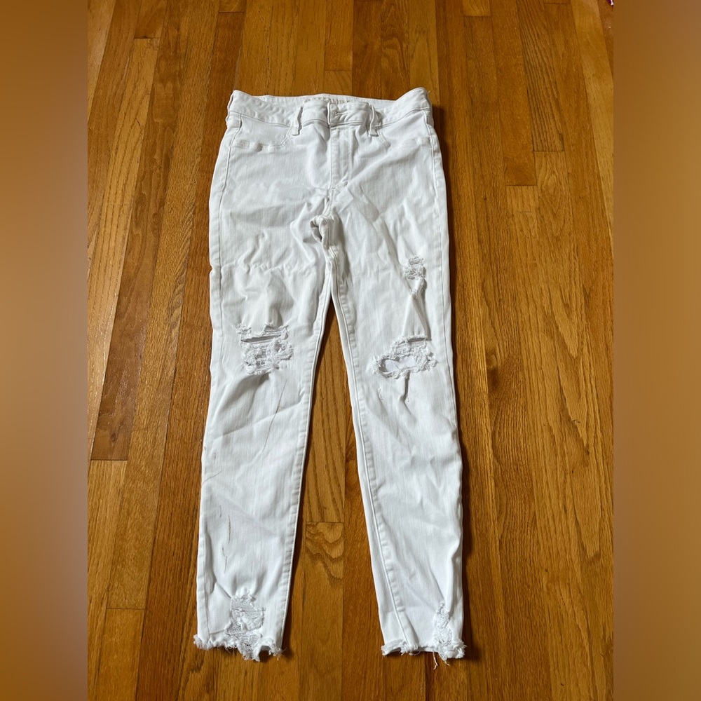 COPY - American Eagle Next Level Stretch White Jeans